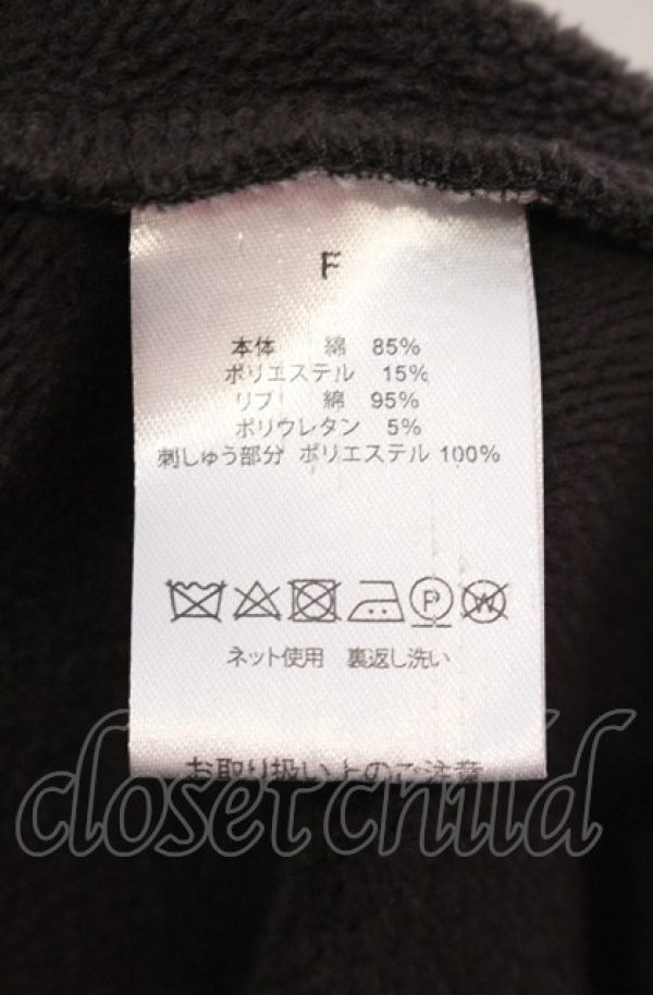 画像3: NIL DUE / NIL UN TOKYO / EMBROIDERY FLOWER HOODIE F チャコール O-25-05-18-020-NI-to-YM-ZT0521A (3)
