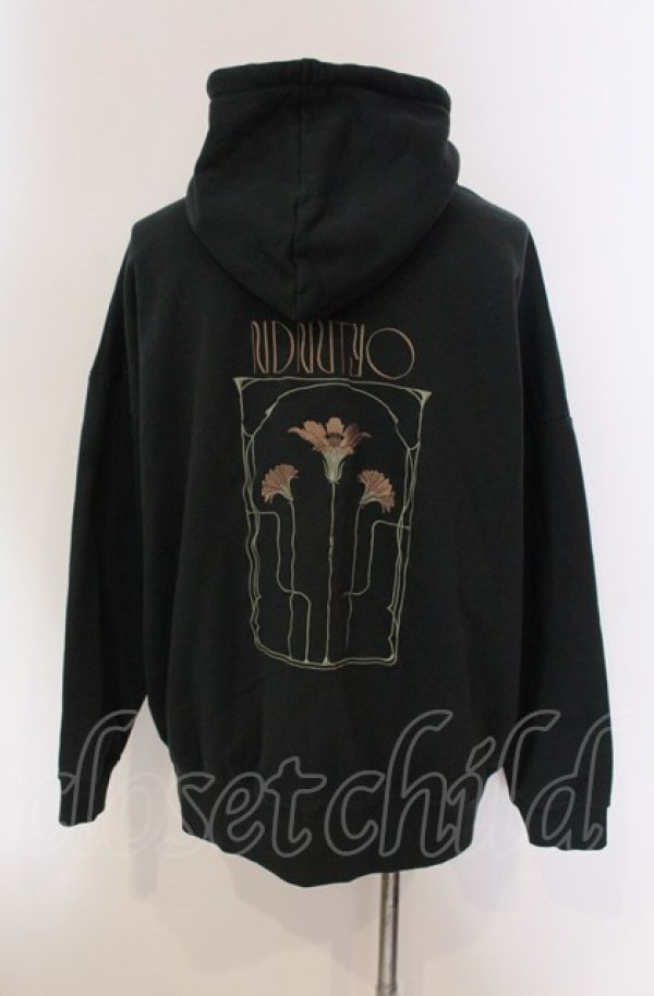 画像2: NIL DUE / NIL UN TOKYO / EMBROIDERY FLOWER HOODIE F グリーン O-25-05-18-021-NI-to-YM-ZT375 (2)