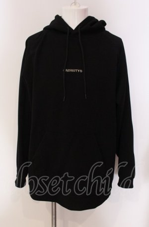 画像: NIL DUE / NIL UN TOKYO / EMBROIDERY LOGO HOODIE F ブラック O-25-05-18-022-NI-to-YM-ZT375