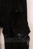 画像2: JULIUS / ’09FW デストロイデニムカーゴパンツ 1 ブラック O-25-05-22-006-JU-pa-YM-OS (2)