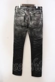 画像2: CIVARIZE / Cosmicグラデーション箔加工ZIPスキニーデニムパンツ 42 シルバーｘブラック O-25-05-22-008-CI-pa-YM-OS (2)