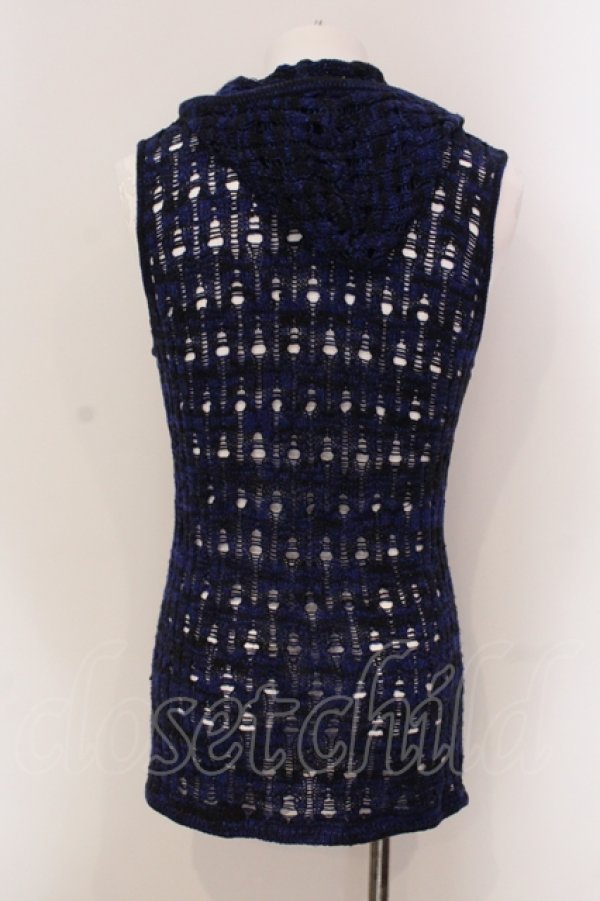 画像2: CIVARIZE / Injuryノースリロングニットパーカー 44 ブルー O-25-05-22-021-CI-to-YM-OS (2)