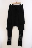 画像1: A.F ARTEFACT / WOOL LAYERED PANTS　パンツ 1 ブラック O-25-05-22-003-A.-pa-YM-OS (1)