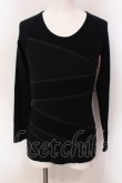 画像1: CIVARIZE / 傾斜ZIPロングカットソー 44 ブラック O-25-05-22-027-CI-to-YM-OS (1)