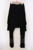 画像2: A.F ARTEFACT / WOOL LAYERED PANTS　パンツ 1 ブラック O-25-05-22-003-A.-pa-YM-OS (2)