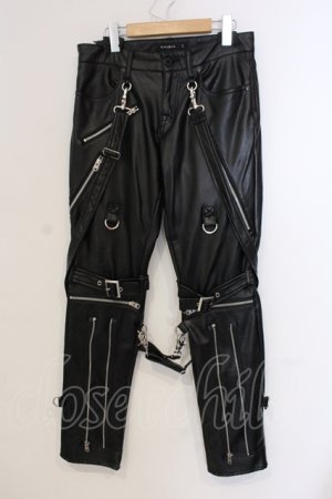 画像: CIVARIZE / PUボンテージスキニーパンツ 42 ブラック O-25-05-25-034-CI-pa-YM-OS
