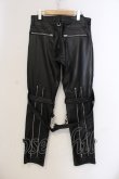 画像2: CIVARIZE / PUボンテージスキニーパンツ 42 ブラック O-25-05-25-034-CI-pa-YM-OS (2)