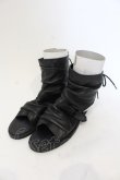 画像1: CIVARIZE / Tripレザーレースアップブーツサンダル 約27.5cm ブラック O-25-05-25-056-CI-sho-YM-OS (1)