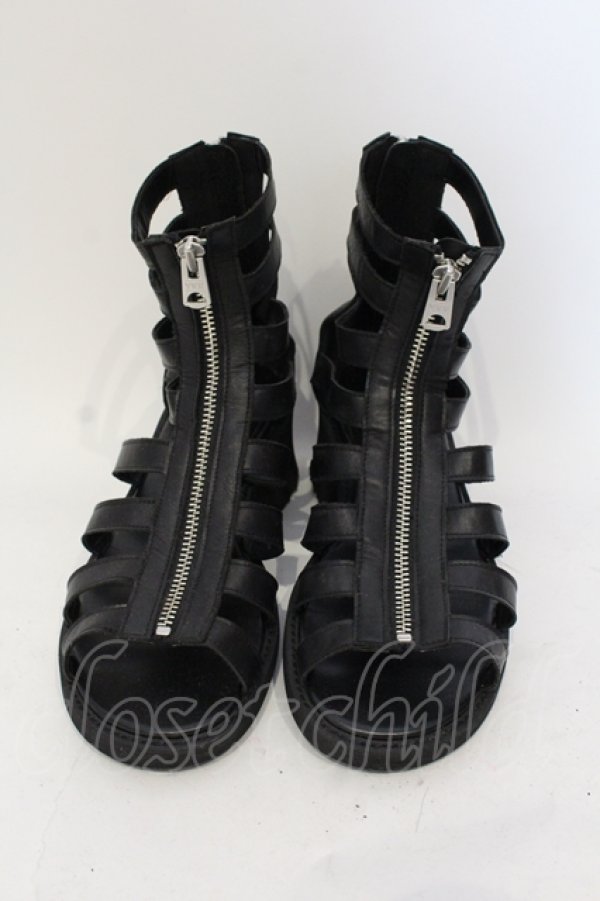 画像2: CIVARIZE / レザーグラディエーターサンダル 42（約27.5cm） ブラック O-25-05-25-057-CI-sho-YM-OS (2)