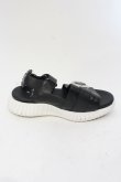 画像5: TORNADO MART / イージーサンダル S（約24.5〜25cm） ブラックｘホワイト O-25-05-25-058-TO-sho-YM-OS (5)