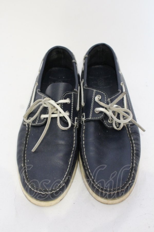 画像2: GOSTAR DE FUGA / シューズ.SEDITIOUSデッキ 43(約27cm ネイビー O-25-05-25-061-GO-sho-YM-OS (2)