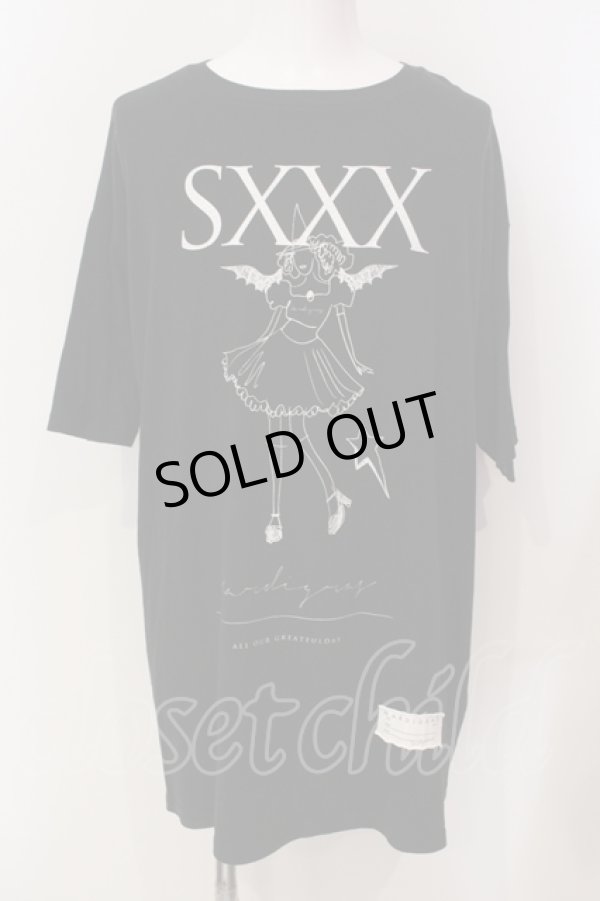 画像1: MARDIGRAS(SADS清春) / SXXX BIG Tシャツ  ブラック O-25-05-25-013-MA-ts-YM-OS (1)