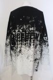 画像2: CIVARIZE / ピグメントグラデーションBIGカットソー F ブラックｘホワイト O-25-05-25-019-CI-to-YM-OS (2)