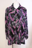 画像1: CIVARIZE / ショルダーZIPフェザージャガードシャツ F パープル O-25-05-25-023-CI-sh-YM-OS (1)