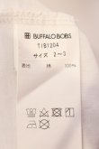 画像3: BUFFALO BOBS / FILO ROSSAフラワー刺繍Tシャツ 2-3 ホワイト O-25-05-25-002-BU-ts-YM-OS (3)