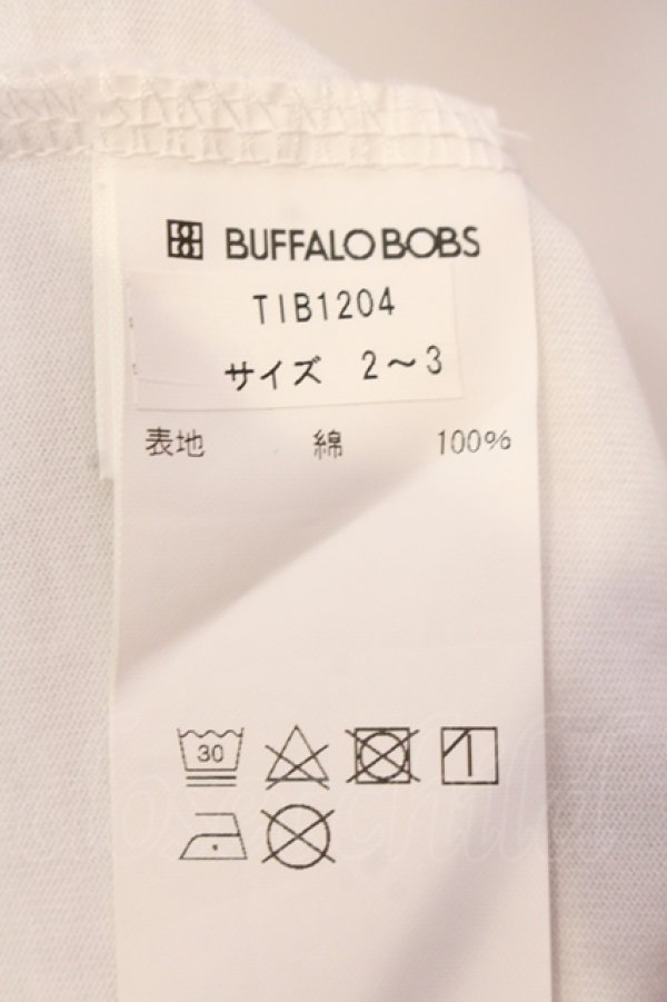 画像3: BUFFALO BOBS / FILO ROSSAフラワー刺繍Tシャツ 2-3 ホワイト O-25-05-25-002-BU-ts-YM-OS (3)