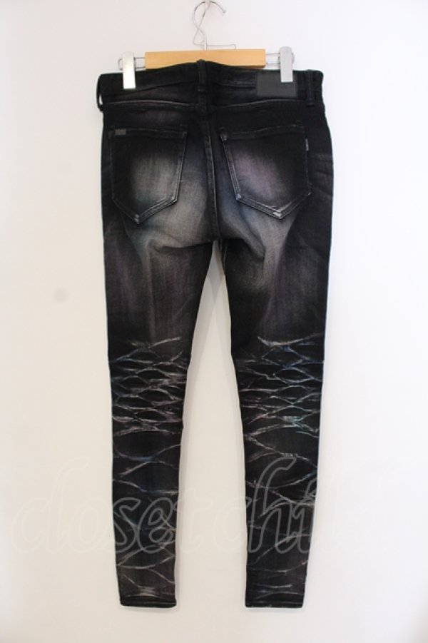 画像2: CIVARIZE / Dazzlingカラー吹き付け加工スキニーデニムパンツ 42 パープル O-25-05-25-026-CI-pa-YM-OS (2)