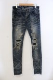画像1: CIVARIZE / Wipe リメイクスキニーデニム 42 インディゴ O-25-05-25-027-CI-pa-YM-OS (1)