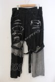 画像1: CIVARIZE / ワイドシルエットボンテージパンツ 42 ブラック O-25-05-25-032-CI-pa-YM-OS (1)