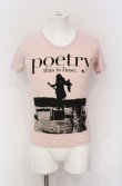画像1: NIGHT KILLER INC / poetry KIYOHARU Tシャツ  ピンク O-25-05-31-007-NI-ts-YM-OS (1)