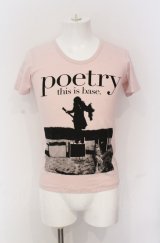 画像: NIGHT KILLER INC / poetry KIYOHARU Tシャツ  ピンク O-25-05-31-007-NI-ts-YM-ZT334