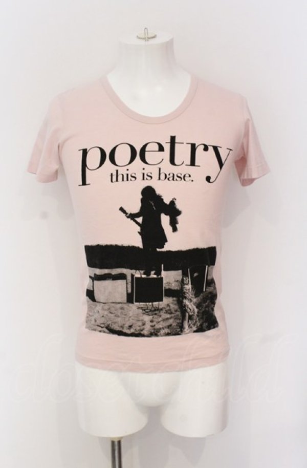 画像1: NIGHT KILLER INC / poetry KIYOHARU Tシャツ  ピンク O-25-05-31-007-NI-ts-YM-OS (1)
