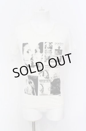 画像: NIGHT KILLER INC / KISSING Tシャツ  ホワイト O-25-05-31-008-NI-ts-YM-OS