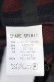 画像4: SHARE SPIRIT / タックチェックシャツ 46 レッド O-25-05-31-059-SH-sh-YM-OS (4)