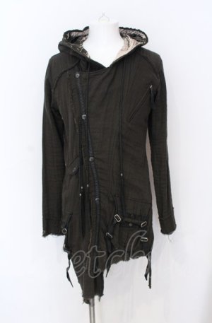 画像: KMRii / Cotton Gauze Riders Hoodie パーカー 2 ブラック（ユーズド） O-25-05-31-060-KM-to-YM-OS