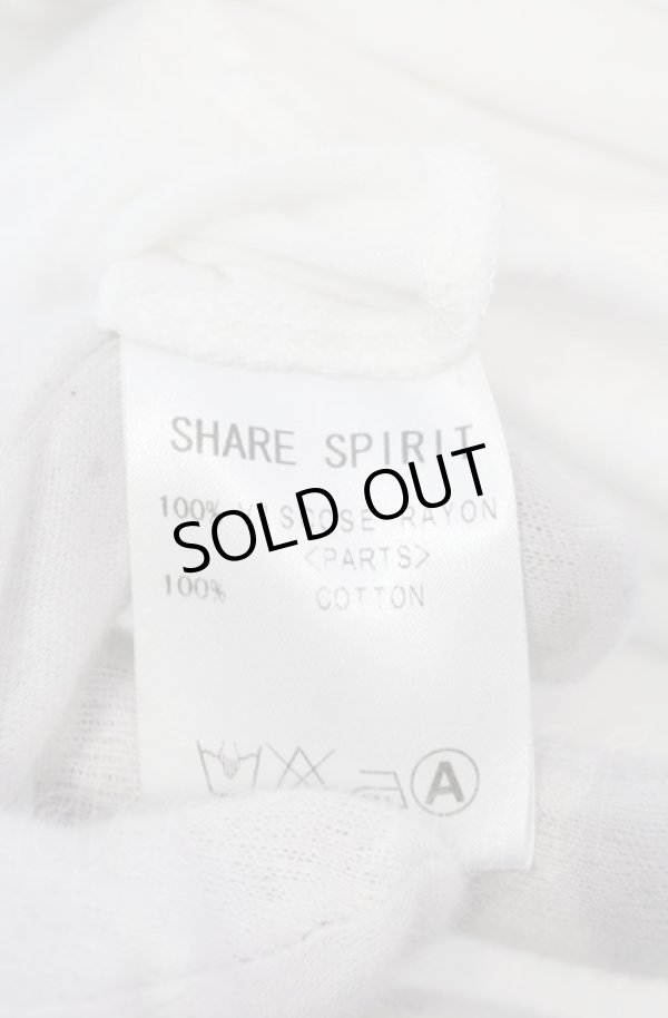 画像4: SHARE SPIRIT / コラージュTシャツ M ホワイト O-25-05-31-066-SH-ts-YM-ZT339 (4)