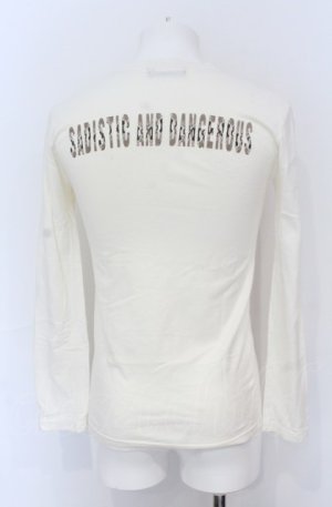 画像: SADISTIC AND DENGEROUS / バックロゴカットソー S ホワイト O-25-05-31-012-SA-ts-YM-OS