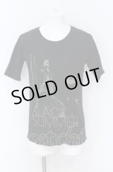 画像: CHARM CULT / BLACK SUMMER テレコ Tシャツ 0 ブラック O-25-05-31-017-CH-ts-YM-OS