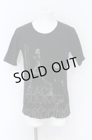 画像: CHARM CULT / BLACK SUMMER テレコ Tシャツ 0 ブラック O-25-05-31-017-CH-ts-YM-OS