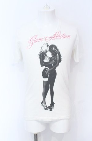 画像: CHARM CULT / GLAM ADDICTION　TWINS Tシャツ 1 ホワイト O-25-05-31-018-CH-ts-YM-OS