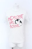 画像1: NIGHT KILLER INC / INDECENT GIRL SCHOOL Tシャツ S ホワイト O-25-05-31-020-NI-ts-YM-OS (1)