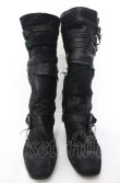 画像2: Hiromu Takahara / スカルバックルベルテッドロングブーツ 42（約27cm） ブラック（デストロイ） O-25-05-31-111-Hi-sho-YM-OS (2)