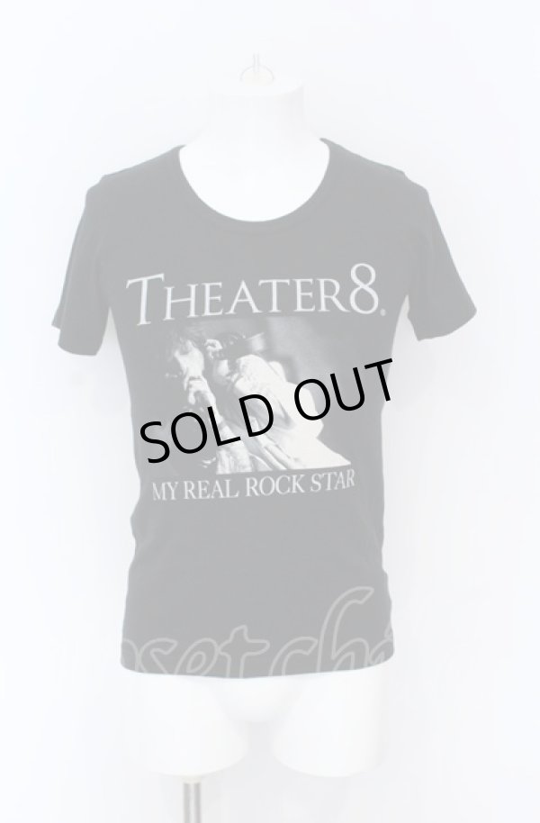 画像1: THEATER8 / MY REAL ROCK STAR　Tシャツ S ブラック O-25-05-31-024-Th-ts-YM-OS (1)