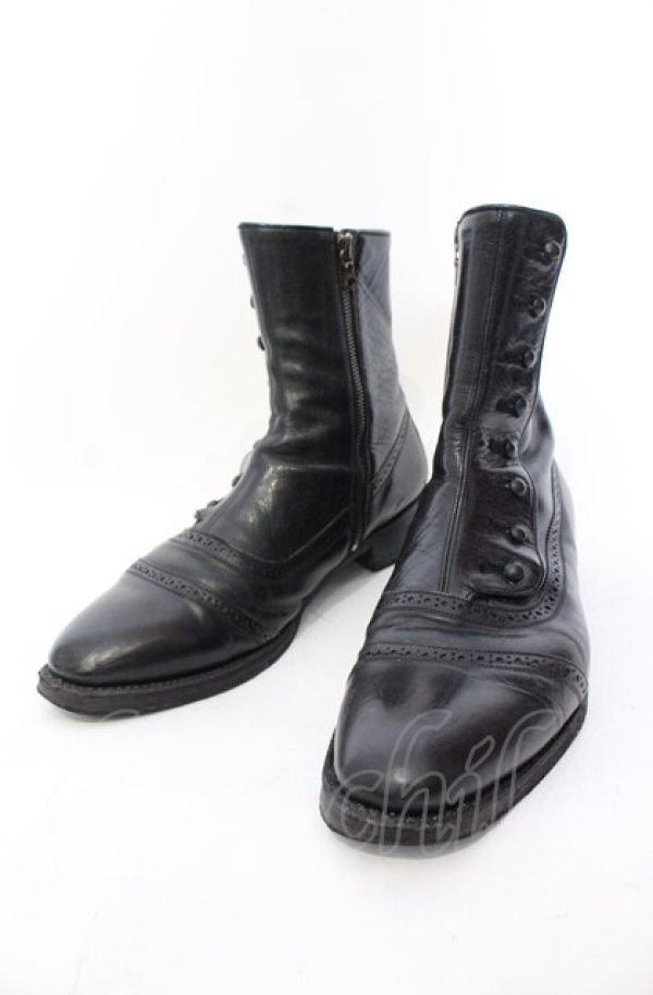 画像1: 5351pour les Hommes / ナポレオンブーツ 44（約27.5cm） ブラック O-25-05-31-120-53-sho-YM-ZT-S006 (1)