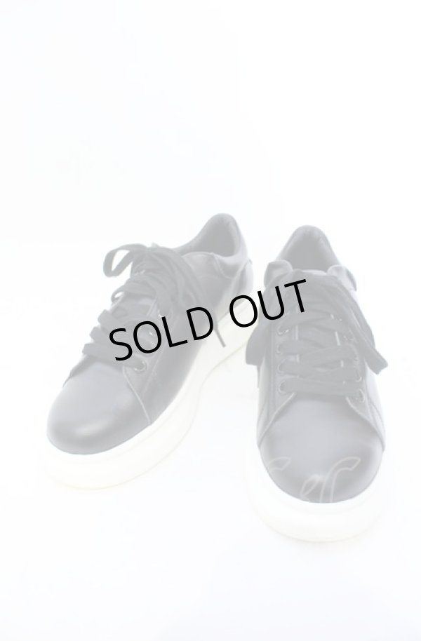 画像1: NIL DUE / NIL UN TOKYO / MONO LEATHER SNEAKER スニーカー L（26-26.5） ブラック O-25-05-31-123-NI-sho-YM-OS (1)