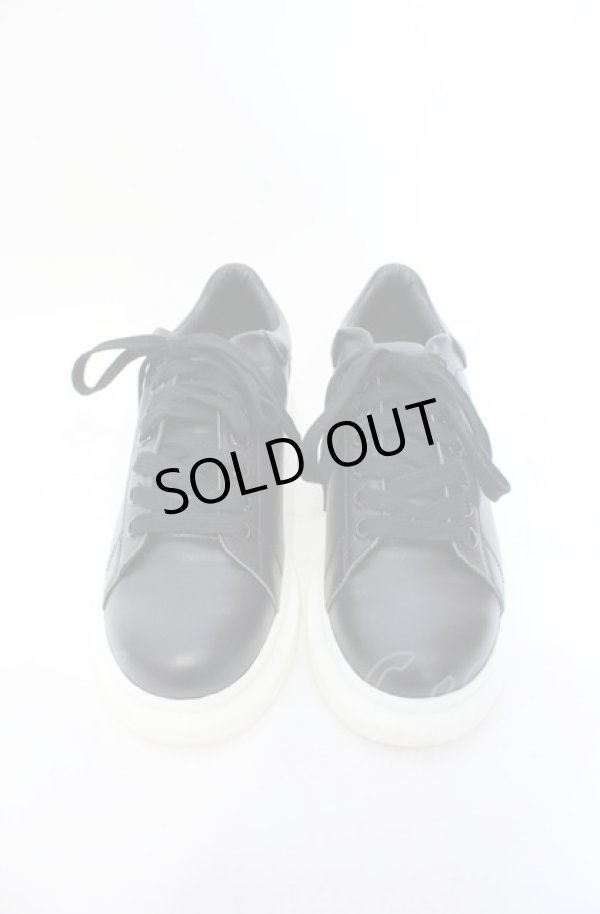 画像2: NIL DUE / NIL UN TOKYO / MONO LEATHER SNEAKER スニーカー L（26-26.5） ブラック O-25-05-31-123-NI-sho-YM-OS (2)