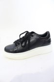 画像4: NIL DUE / NIL UN TOKYO / MONO LEATHER SNEAKER スニーカー L（26-26.5） ブラック O-25-05-31-123-NI-sho-YM-OS (4)