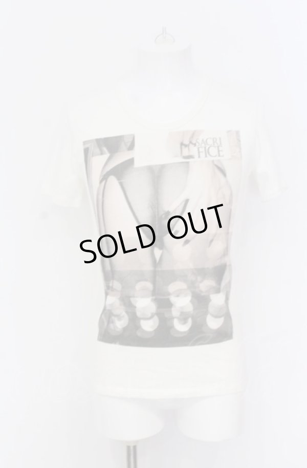 画像1: en / SACRI FICE Tシャツ S ホワイト O-25-05-31-029-EN-ts-YM-ZT334 (1)