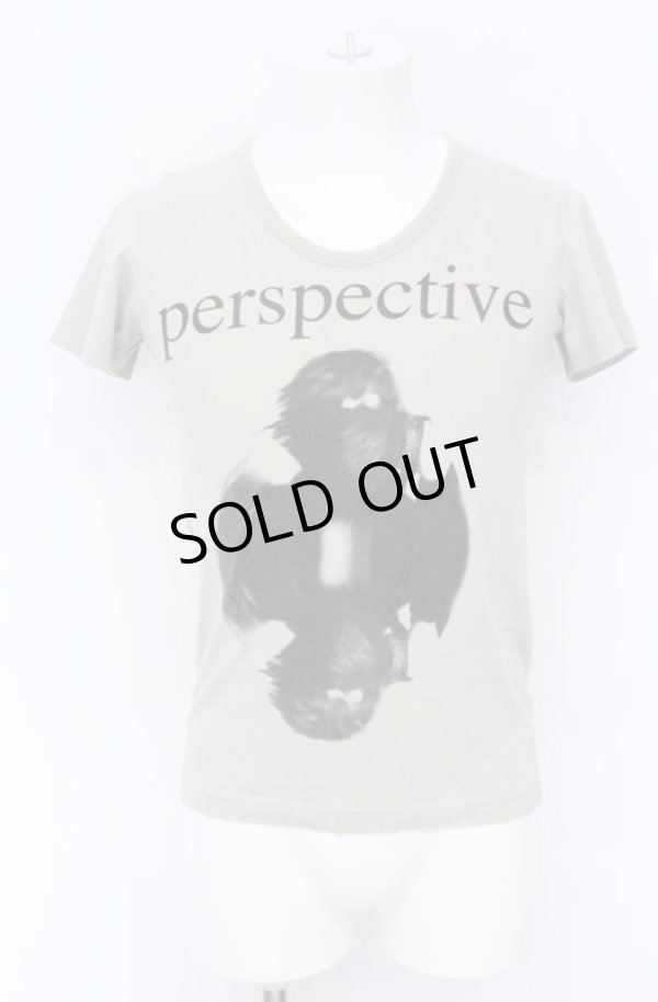 画像1: en / perspective Tシャツ  ベージュ O-25-05-31-032-EN-ts-YM-ZT334 (1)