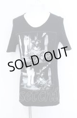 画像: Moonage Devilment / Jesus プリントTシャツ S ブラック O-25-05-31-033-Mo-ts-YM-OS