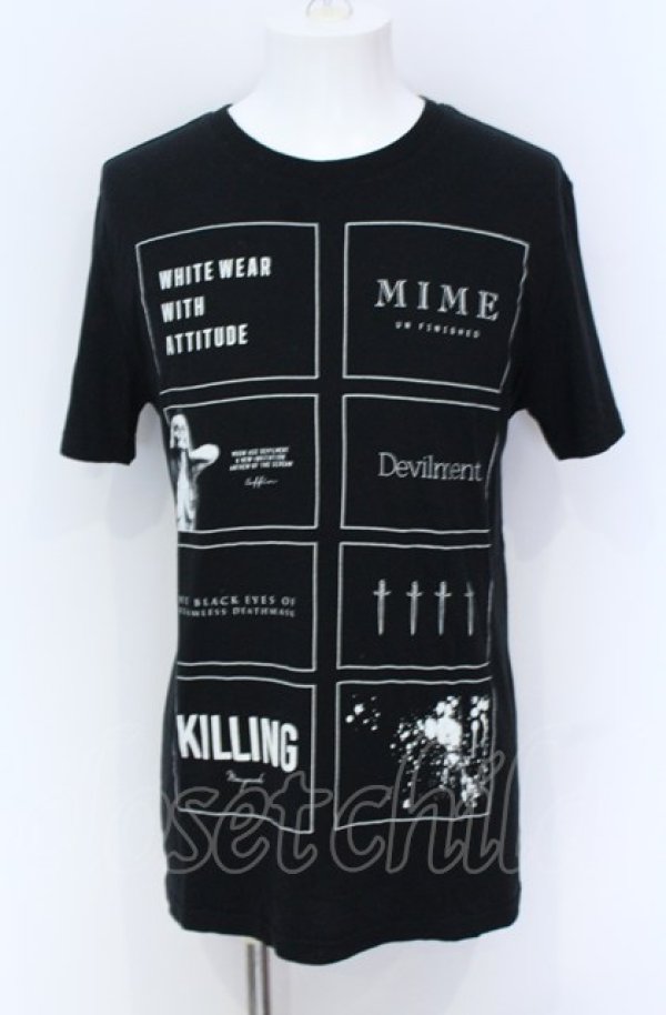 画像1: Moonage Devilment / THE BLACK EYES OF DREAMLESS DEATHMASK Tシャツ M ブラック O-25-05-31-037-Mo-ts-YM-OS (1)