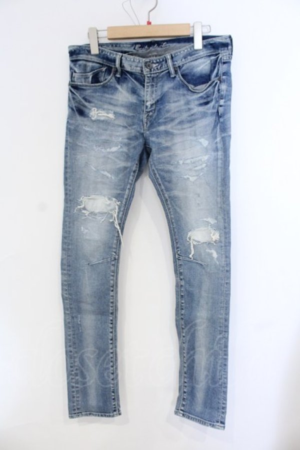 画像1: GOSTAR DE FUGA / philosophyリメイクスキニーデニムパンツ 44 インディゴ O-25-06-03-015-GO-pa-YM-ZT0606 (1)