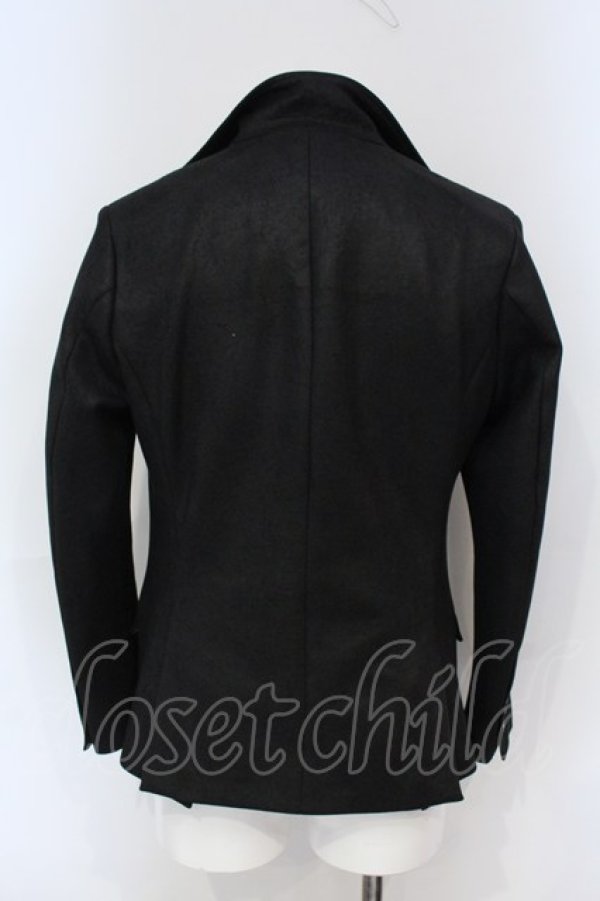 画像2: BUFFALO BOBS / COZZA-LEATHER LOOK(コッザ レザールック)イタリアンカラージャケット 1-2 ブラック O-25-06-03-002-BU-ja-YM-ZT-ML017 (2)