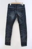 画像2: BUFFALO BOBS / HOUSTON-KARAKORUM（ヒューストン カラコルム）タイトストレッチデニムパンツ 1 ネイビー（インディゴ） O-25-06-03-018-BU-pa-YM-ZT332 (2)