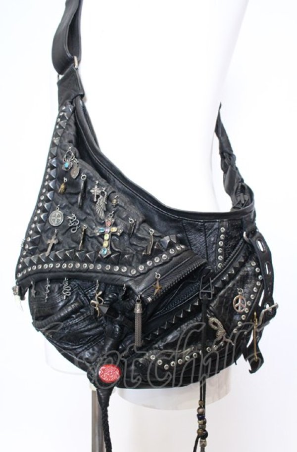 期間限定価格商品 KMRii / x gunda CUSTOM ORDER SHOLLDER バッグ ブラック O-25 バッグ