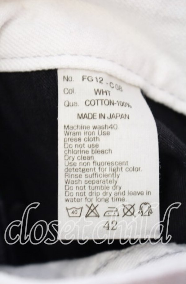 画像3: CIVARIZE / Foresight 箔加工コーティングブーツカットデニムパンツ 42 ホワイト O-25-08-24-033-CI-pa-YM-OS (3)